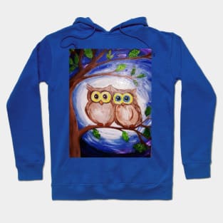 2 Owls in Tree Hoodie